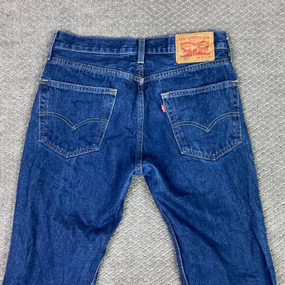 Levi's 527 Bootcut Jeans Men's 30 x 30 Blue Hemp Cotton Stretch Boot Cut - Picture 8 of 14